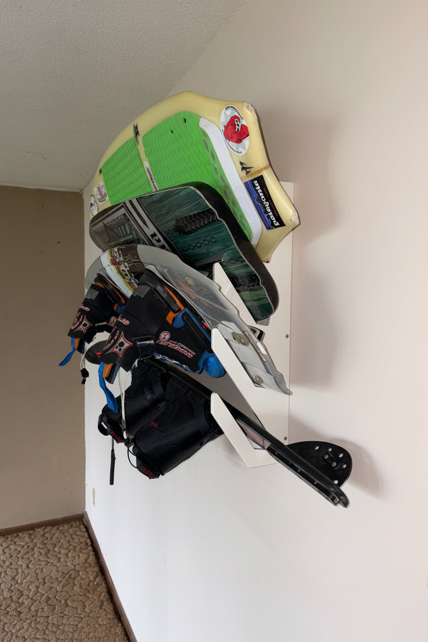 Compact Wakesurf Board Rack – Holds 4 Boards | Free Shipping